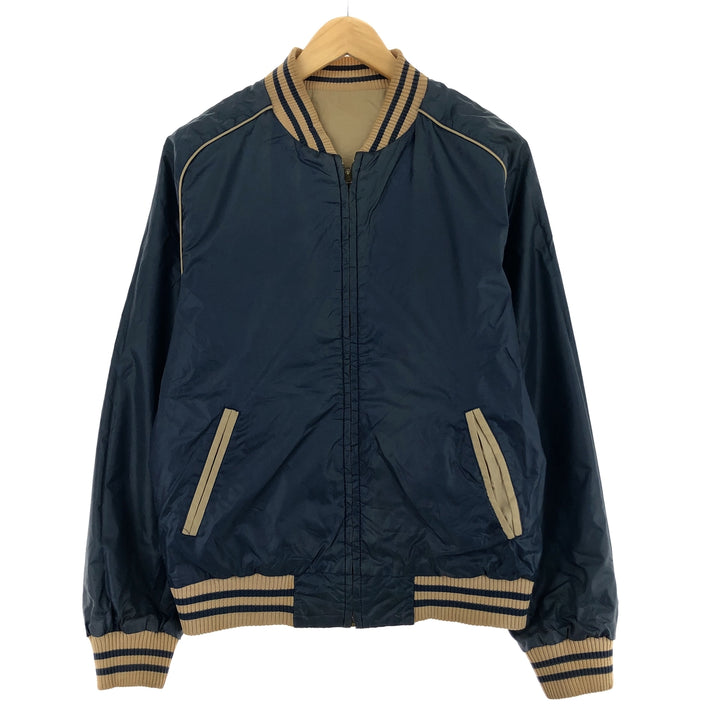 70'S MONTGOMERY WARD reversible cotton x poly blouson men's M vintage /eaa444276