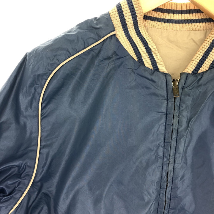 70'S MONTGOMERY WARD reversible cotton x poly blouson men's M vintage /eaa444276