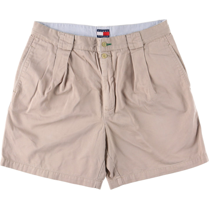 90'S Tommy Hilfiger Two-pleat Chino Shorts Shorts Men's W35 Vintage / eaa444300