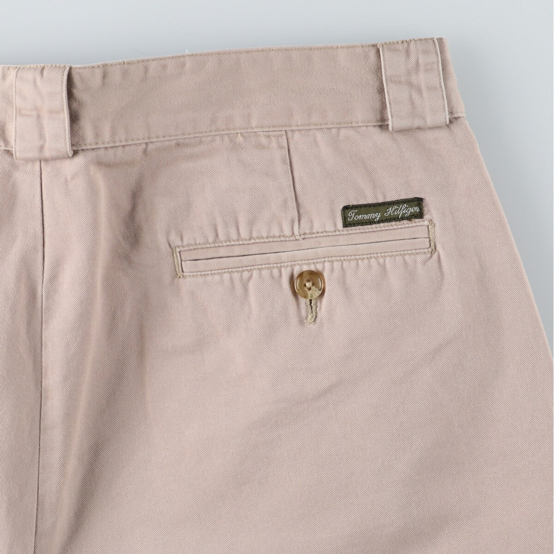 90'S Tommy Hilfiger Two-pleat Chino Shorts Shorts Men's W35 Vintage / eaa444300