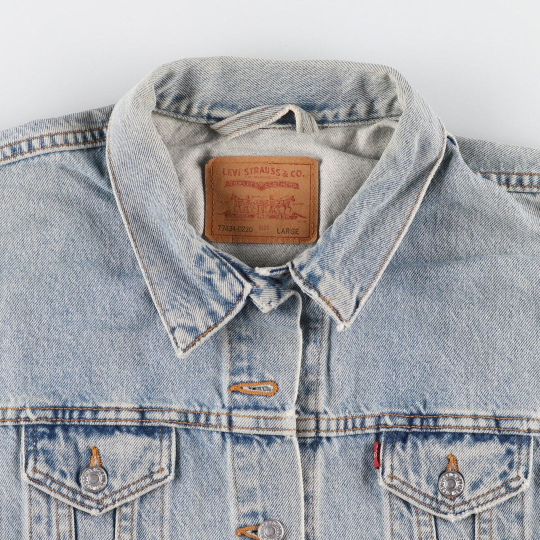 90s~ Levi's 77434-0220 denim jacket, denim jacket, women's size L, vintage /eaa444361