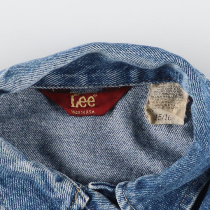 80'S Lee MS.LEE denim jacket, denim jacket, made in USA, women's L, vintage /eaa444364