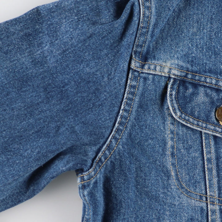 80'S Lee MS.LEE denim jacket, denim jacket, made in USA, women's L, vintage cotton blue type Vintage Second Hand