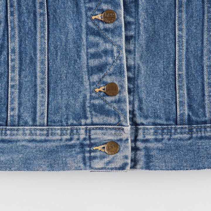 80'S Lee MS.LEE denim jacket, denim jacket, made in USA, women's L, vintage cotton blue type Vintage Second Hand