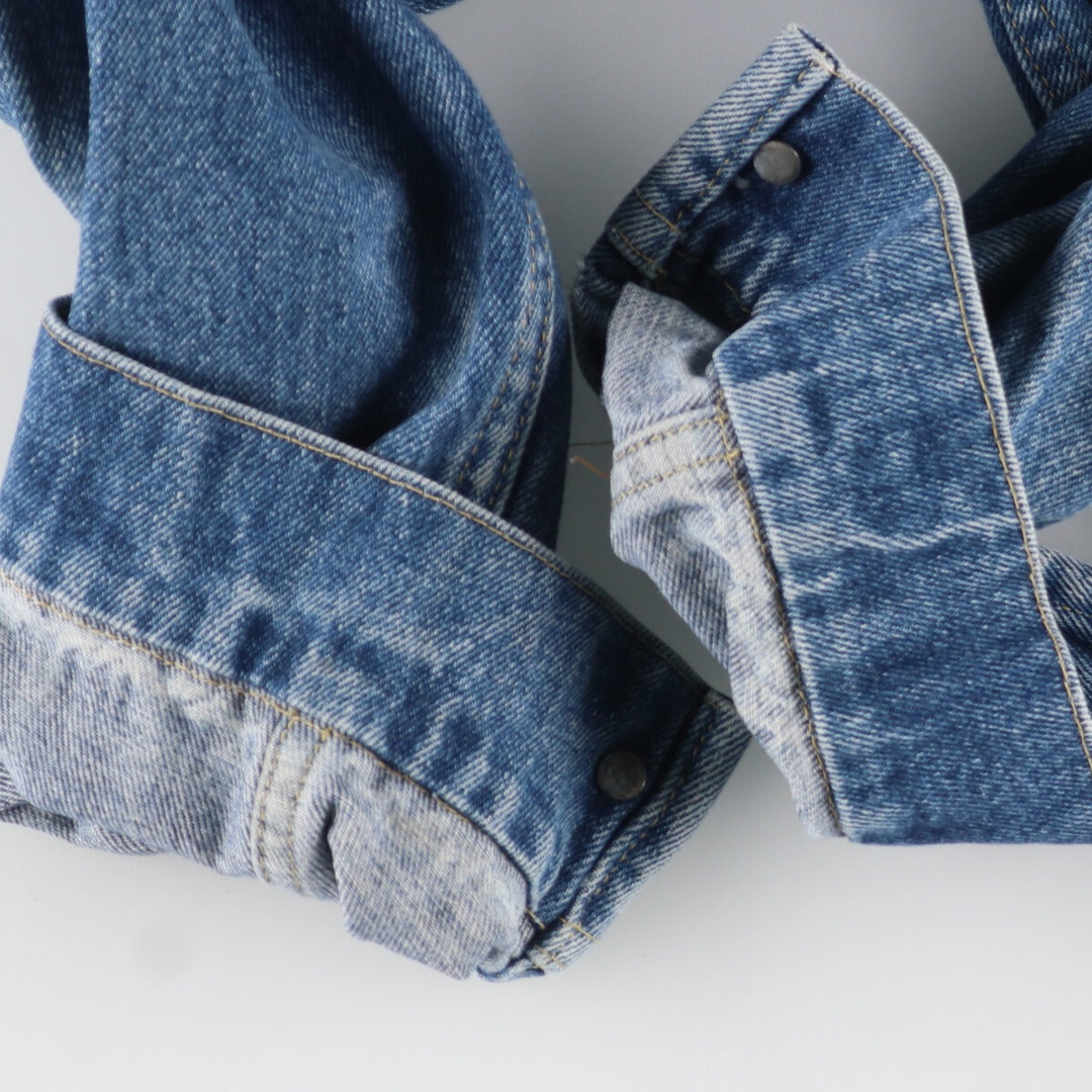 80'S Lee MS.LEE denim jacket, denim jacket, made in USA, women's L, vintage cotton blue type Vintage Second Hand