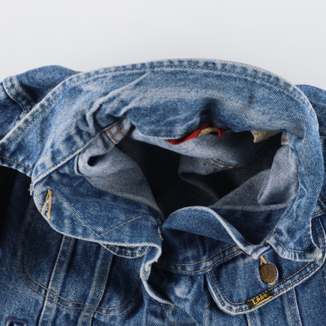 80'S Lee MS.LEE denim jacket, denim jacket, made in USA, women's L, vintage cotton blue type Vintage Second Hand