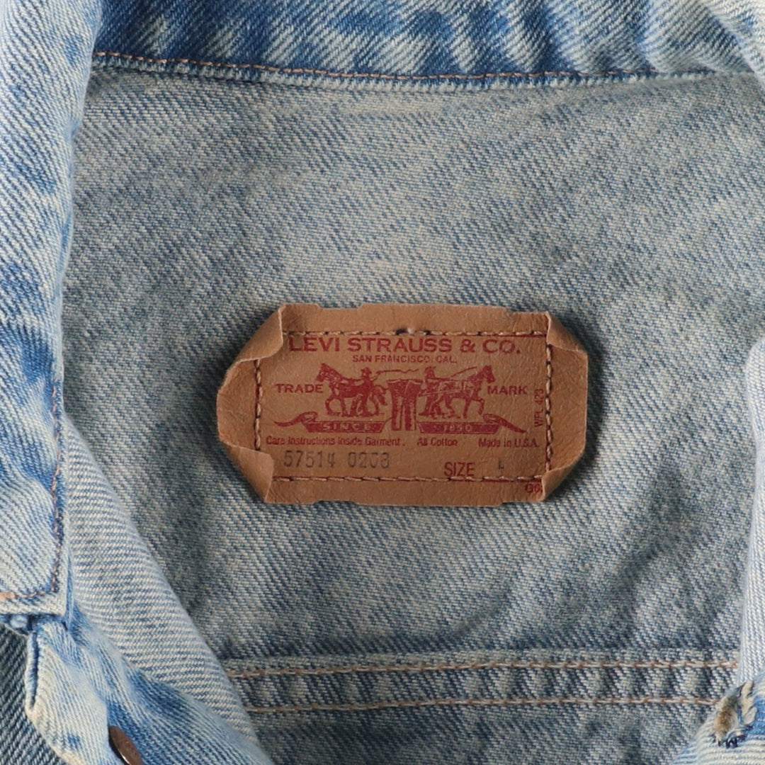 90'S Levi's 57514 0208 denim jacket, denim jacket, made in USA, women's L, vintage /eaa444369