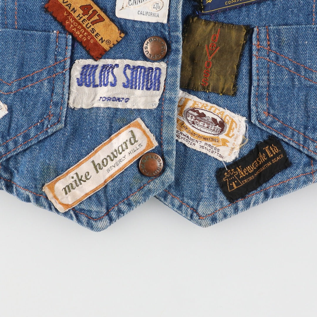 Tag Custom Denim Vest Women's S /eaa444372