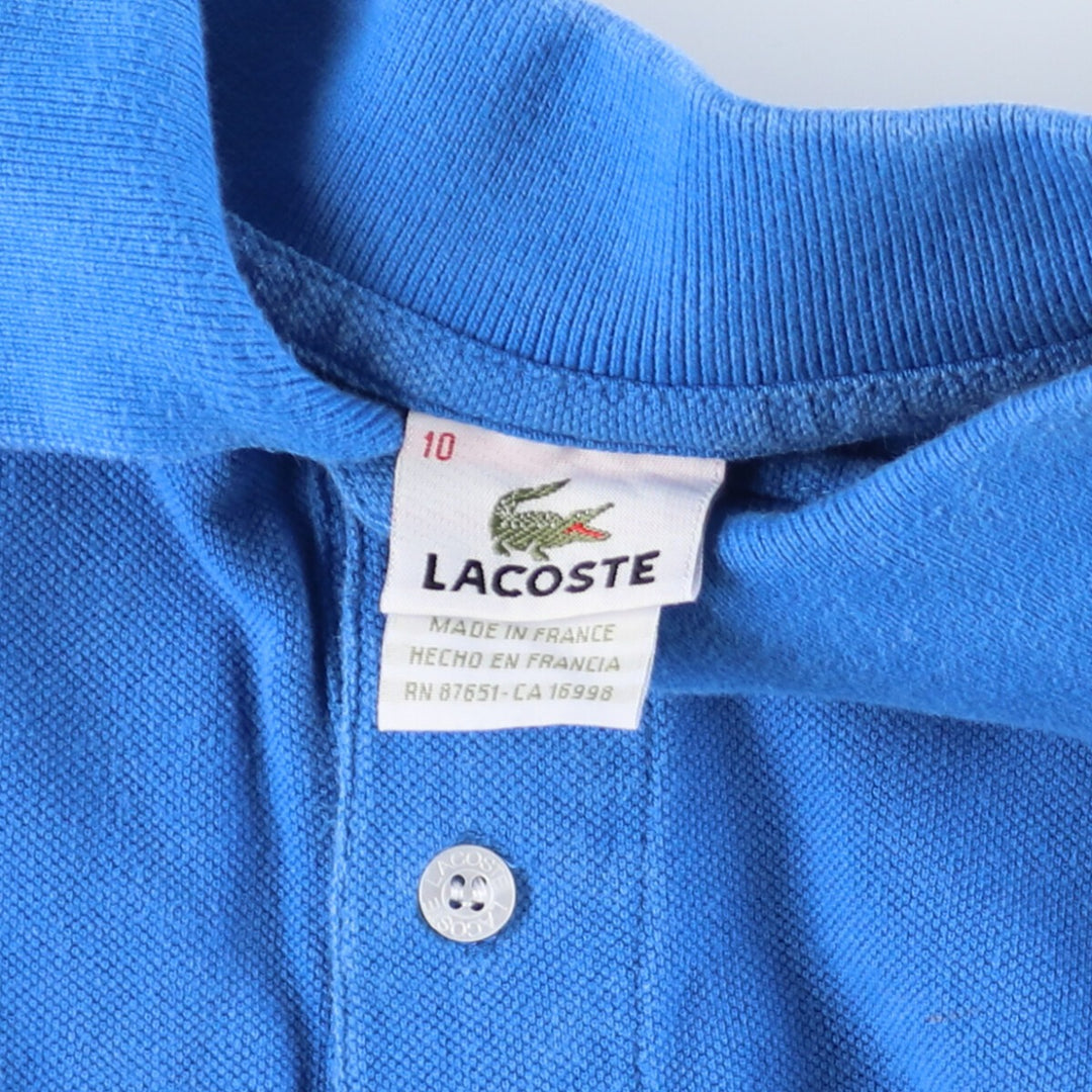 Lacoste LACOSTE French Lacoste short sleeve polo shirt made in France size 10 men's XXL /eaa444393