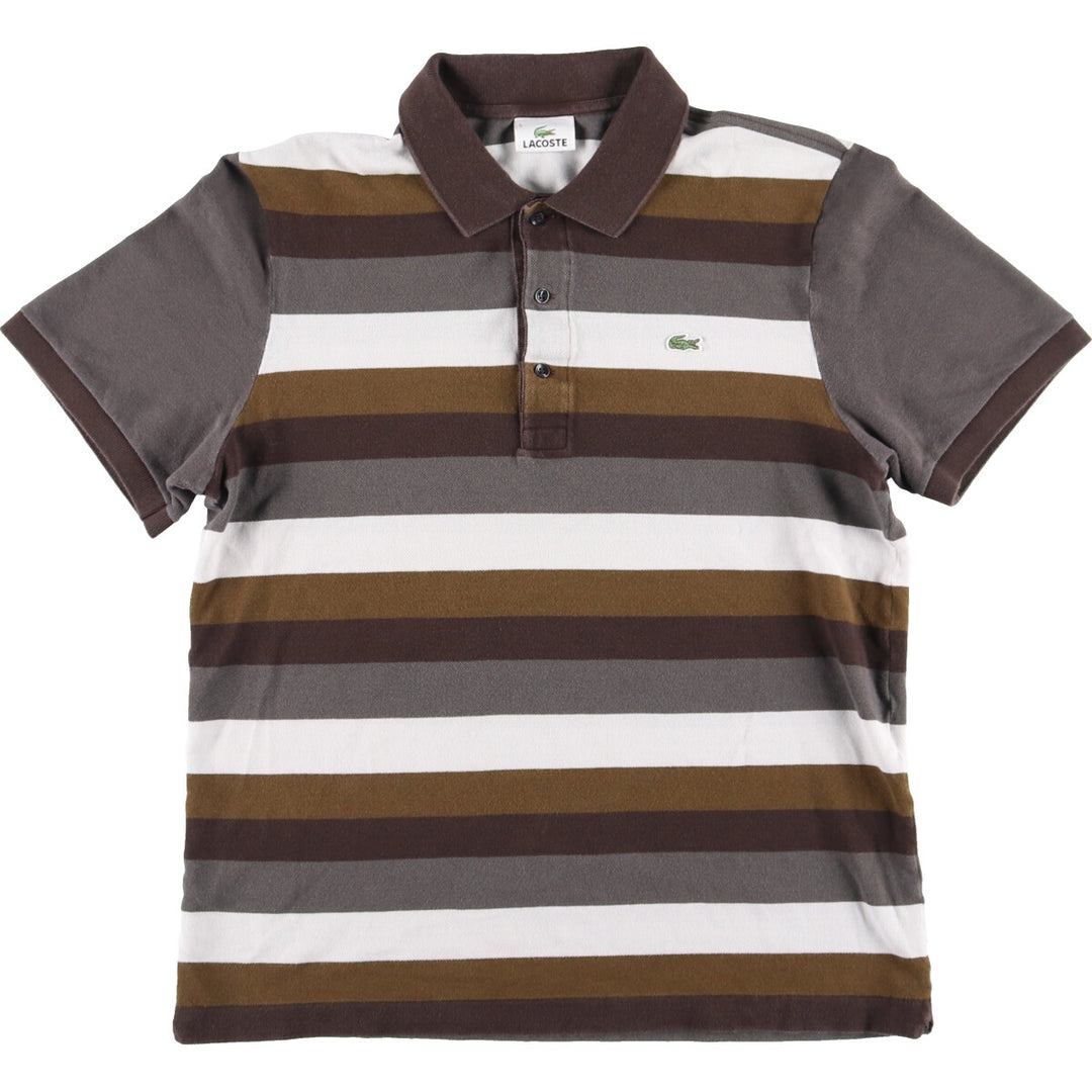 Lacoste LACOSTE Short Sleeve Striped Polo Shirt Men's M /eaa444398