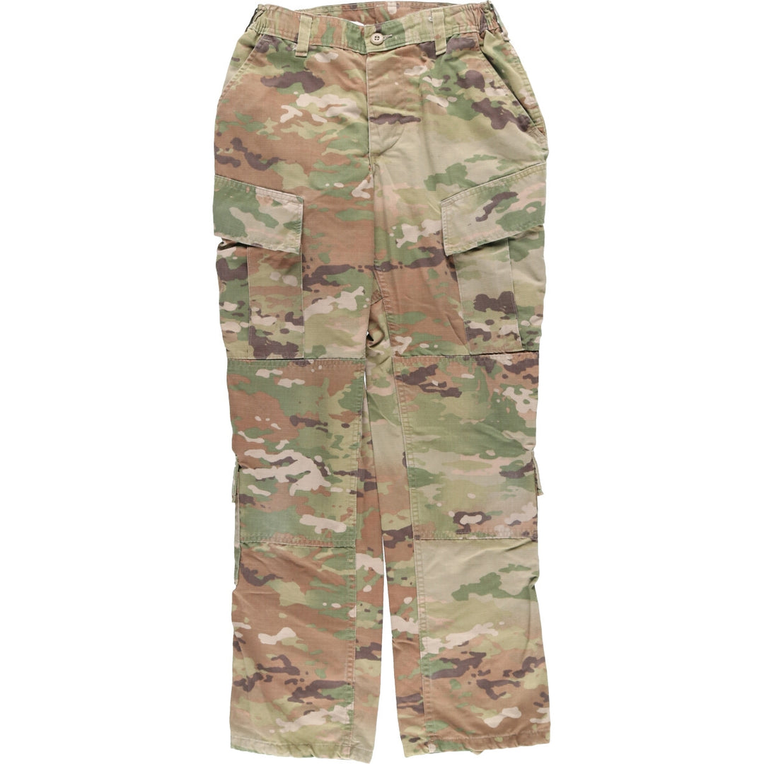 Genuine US military camouflage pattern multicam camo double knee military cargo pants combat pants made in USA 28-LONG men's M /eaa444408