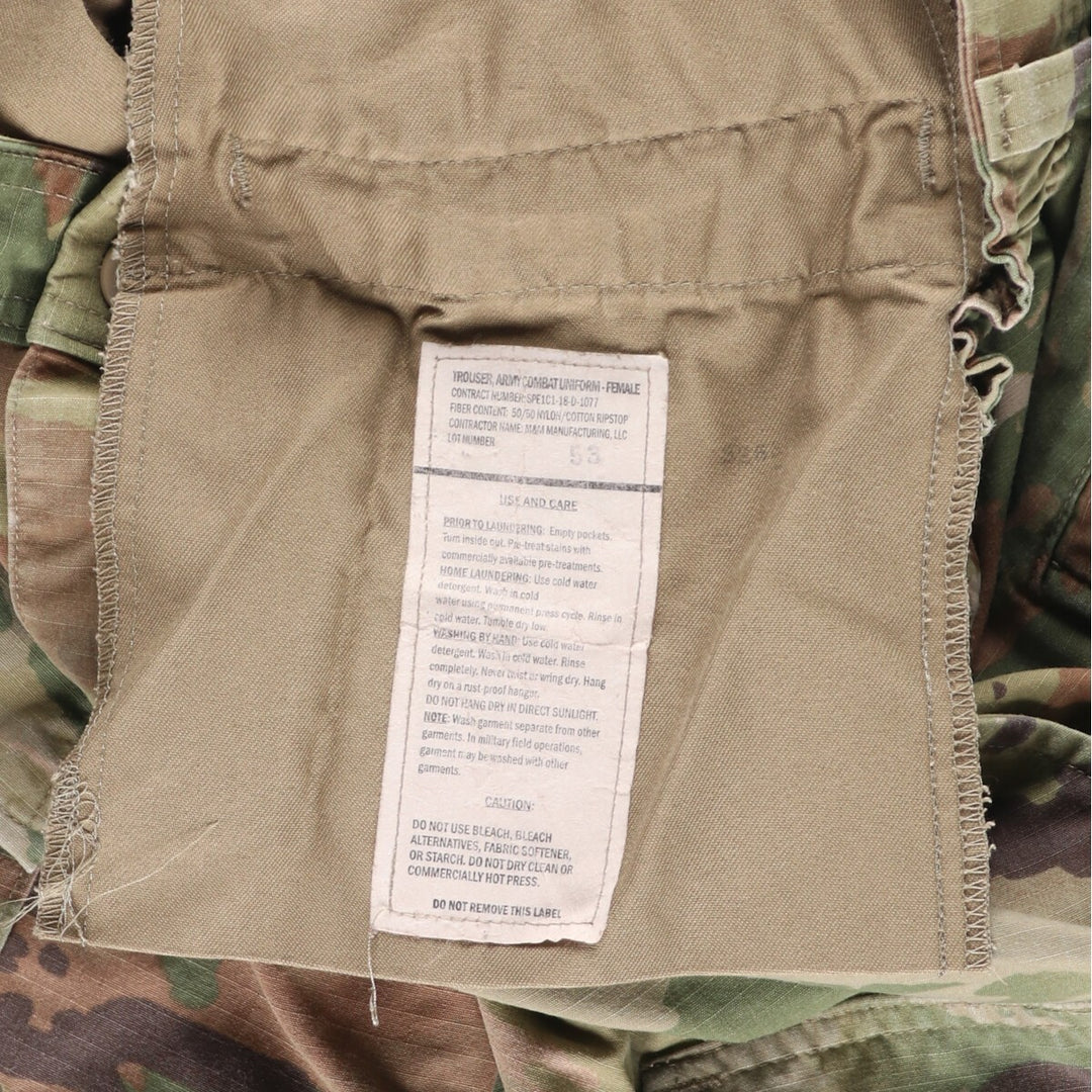 Genuine US military camouflage pattern multicam camo double knee military cargo pants combat pants made in USA 28-LONG men's M /eaa444408