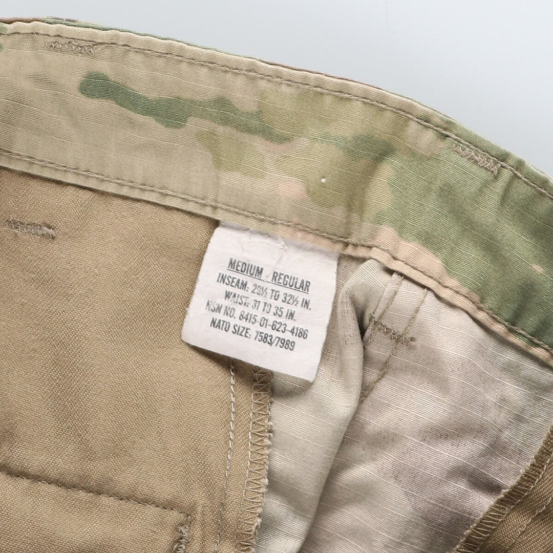 Genuine US military camouflage pattern multicam camo double knee military cargo pants combat pants made in USA MEDIUM-REGULAR men's w35 /eaa444418