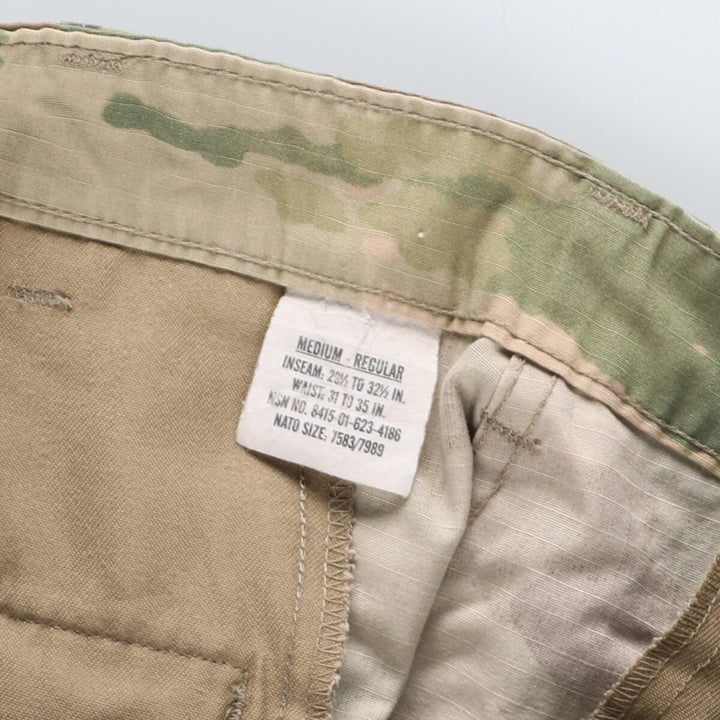 Genuine US military camouflage pattern multicam camo double knee military cargo pants combat pants made in USA MEDIUM-REGULAR men's w35 /eaa444418