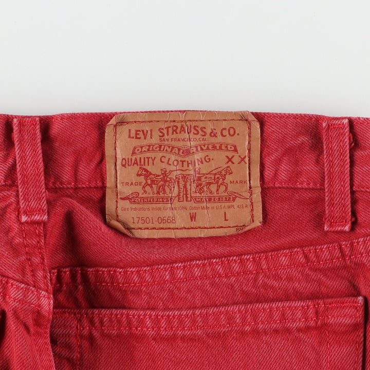Levi's 17501-0668 Straight Denim Pants Made in USA Women's L (w30) /eaa444455