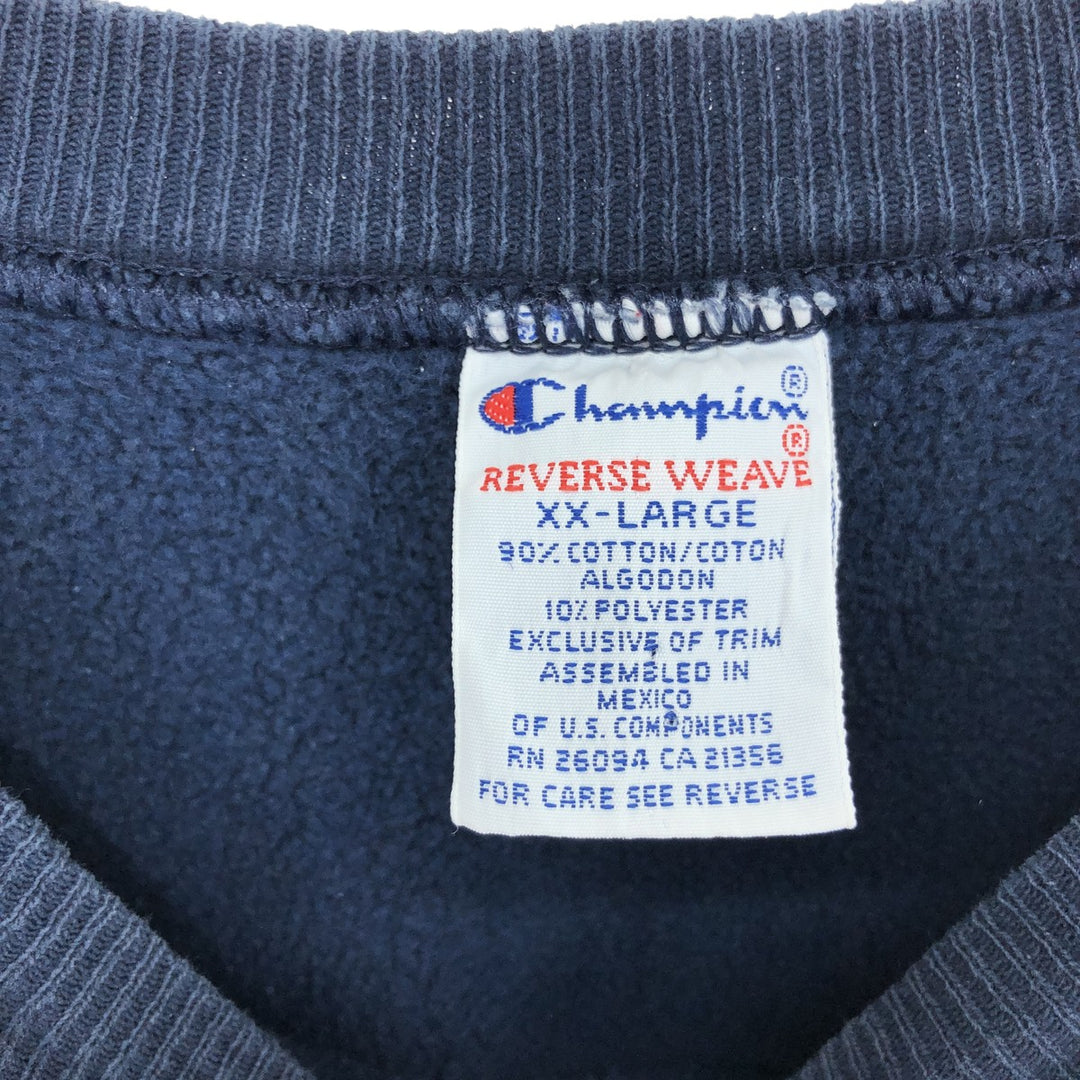 90'S Champion Reverse Weave Embroidered Tag Triple Print College Sweatshirt Trainer Men's XXL /eaa444500