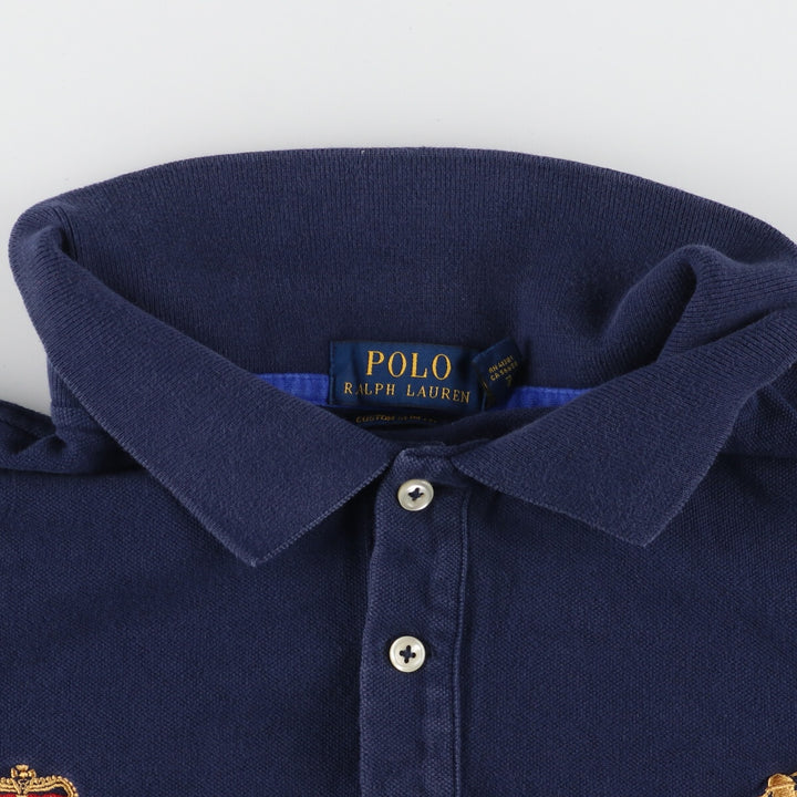 Ralph Lauren POLO RALPH LAUREN CUSTOM SLIM FIT Big Pony Short Sleeve Rugby Shirt Men's XXL /eaa444530