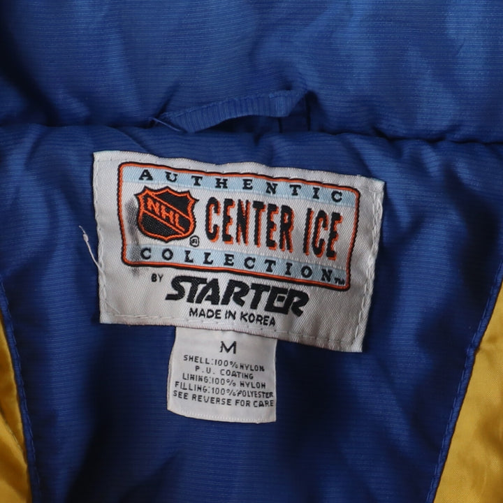 90'S Starter NHL St. Louis Blues Padded Anorak Parka Puffer Jacket Men's M size /eaa444557