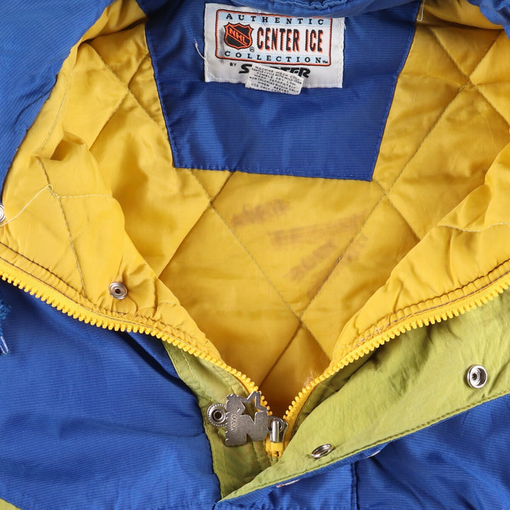 90'S Starter NHL St. Louis Blues Padded Anorak Parka Puffer Jacket Men's M size /eaa444557