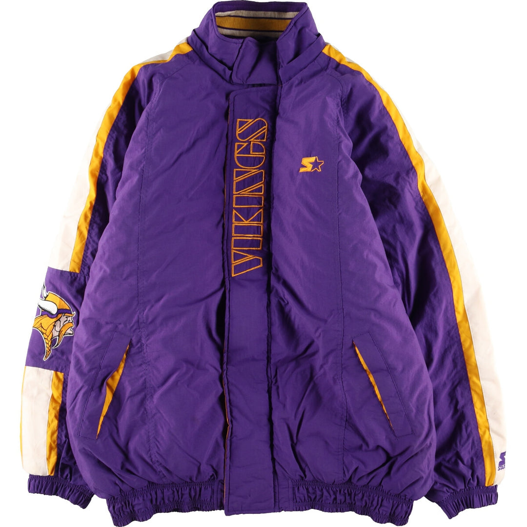 90'S Starter NFL Minnesota Vikings Back Logo Padded Jacket Puffer Jacket Men's XXL Vintage /eaa444569