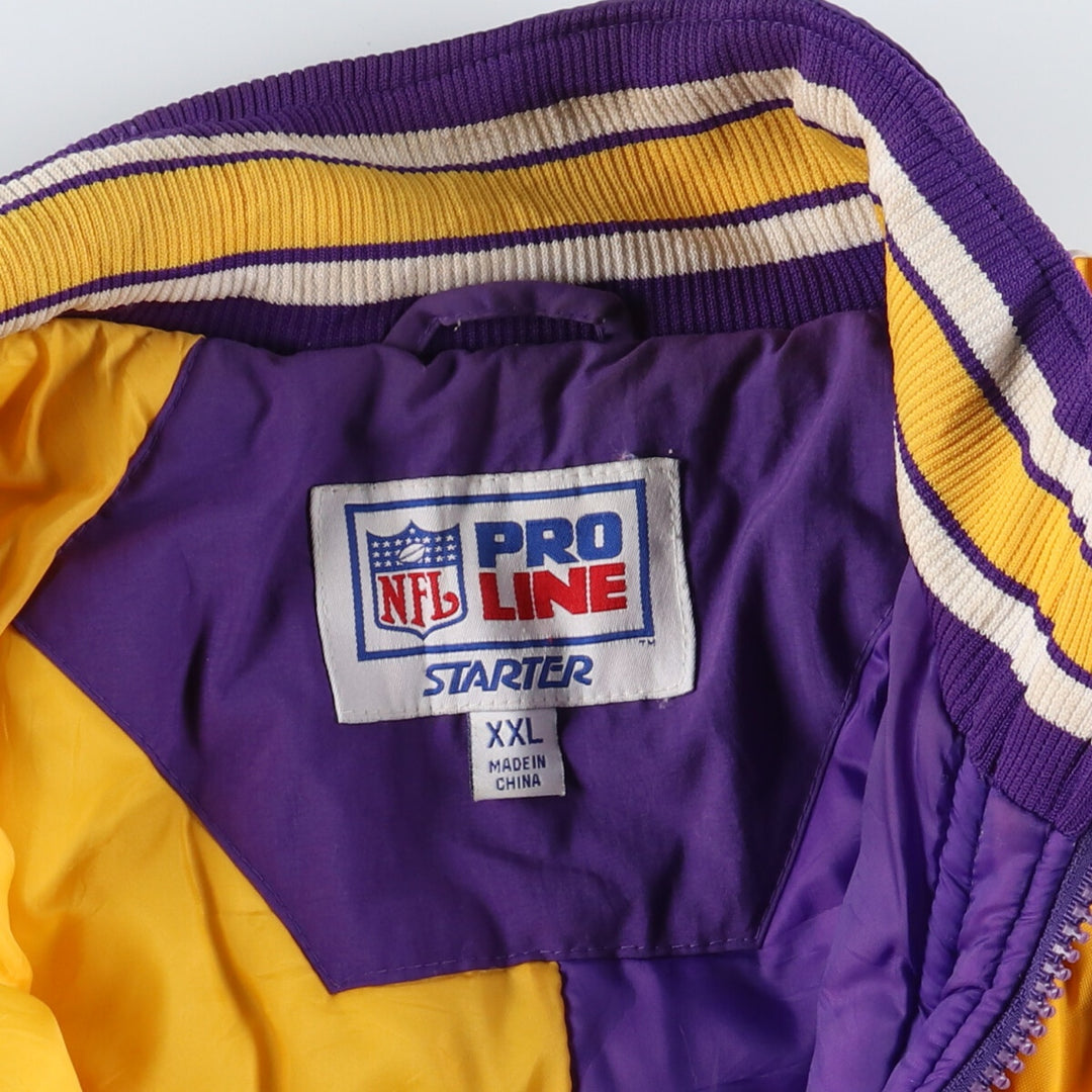 90'S Starter NFL Minnesota Vikings Back Logo Padded Jacket Puffer Jacket Men's XXL Vintage /eaa444569