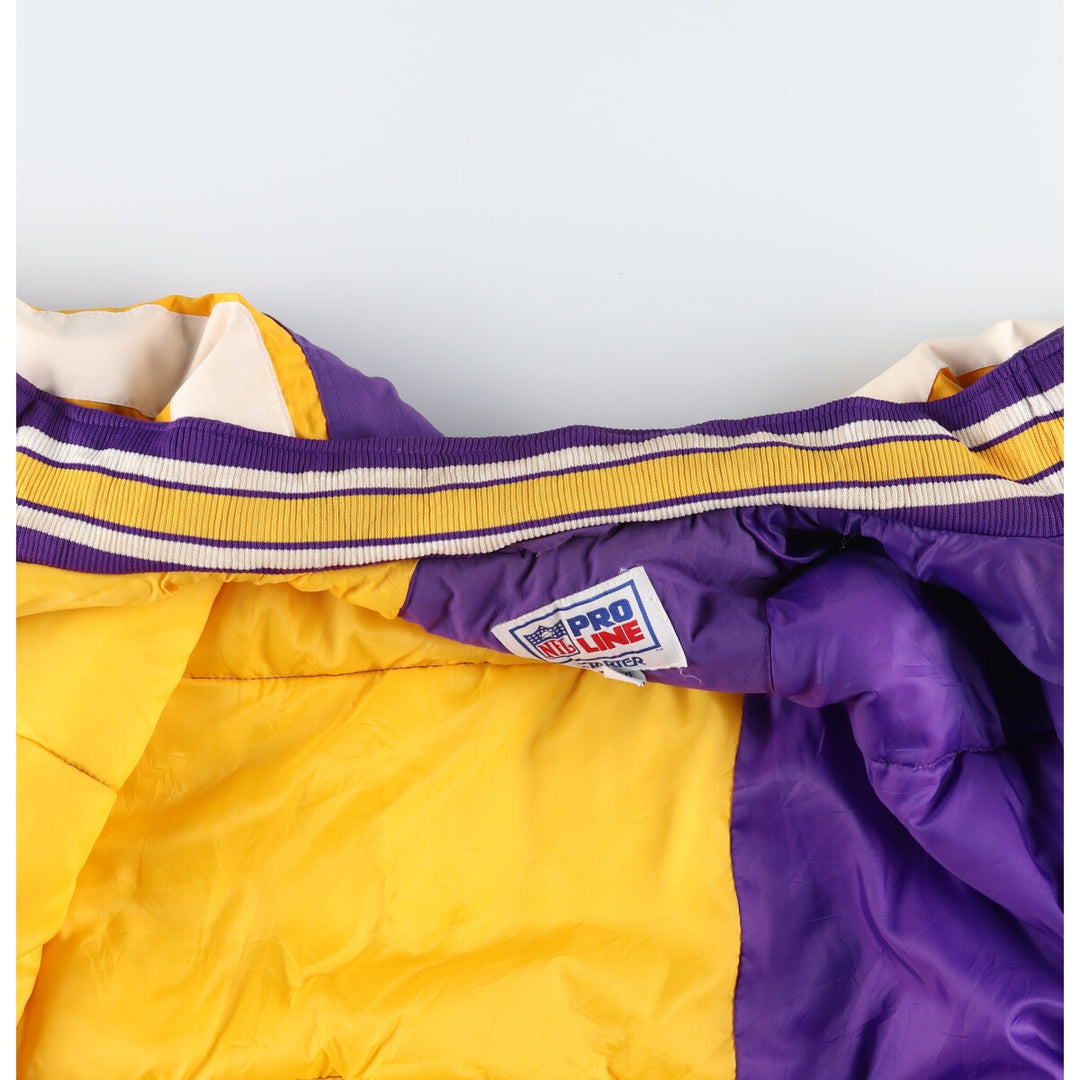 90'S Starter NFL Minnesota Vikings Back Logo Padded Jacket Puffer Jacket Men's XXL Vintage /eaa444569