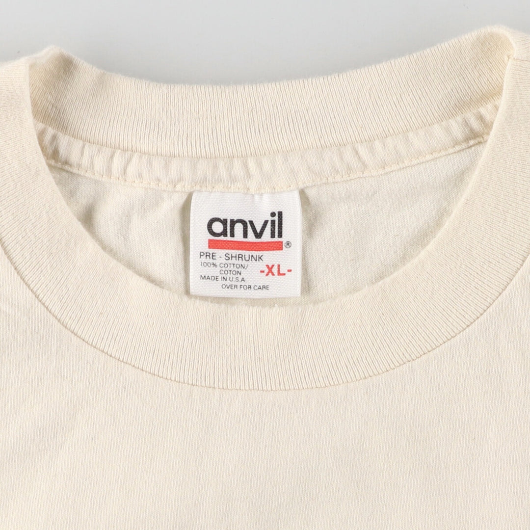90'S Anvil MARK TEAIN Mark Twain Great People T-shirt Made in USA Men's XL Vintage /eaa444572