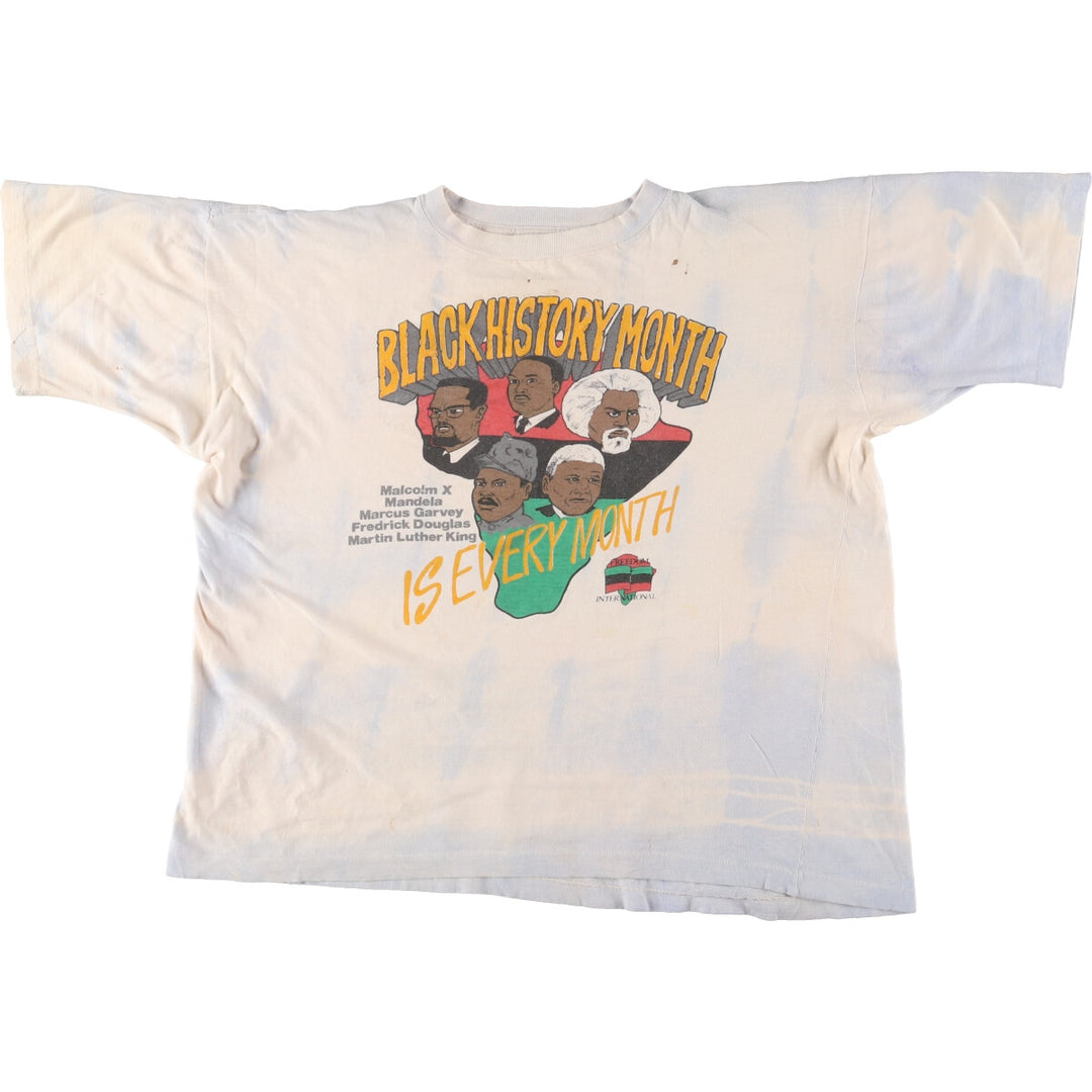 90'S BLACK HISTORY MONTH Printed T-shirt, Men's XL, Vintage /eaa444576