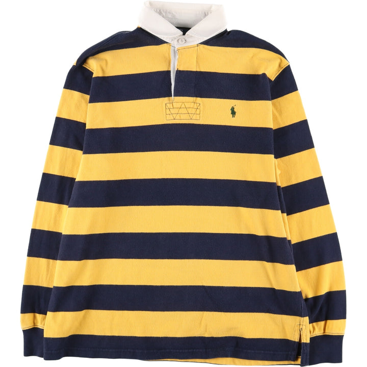 Ralph Lauren POLO by Ralph Lauren Striped Pattern Long Sleeve Rugby Shirt Men's M /eaa444579