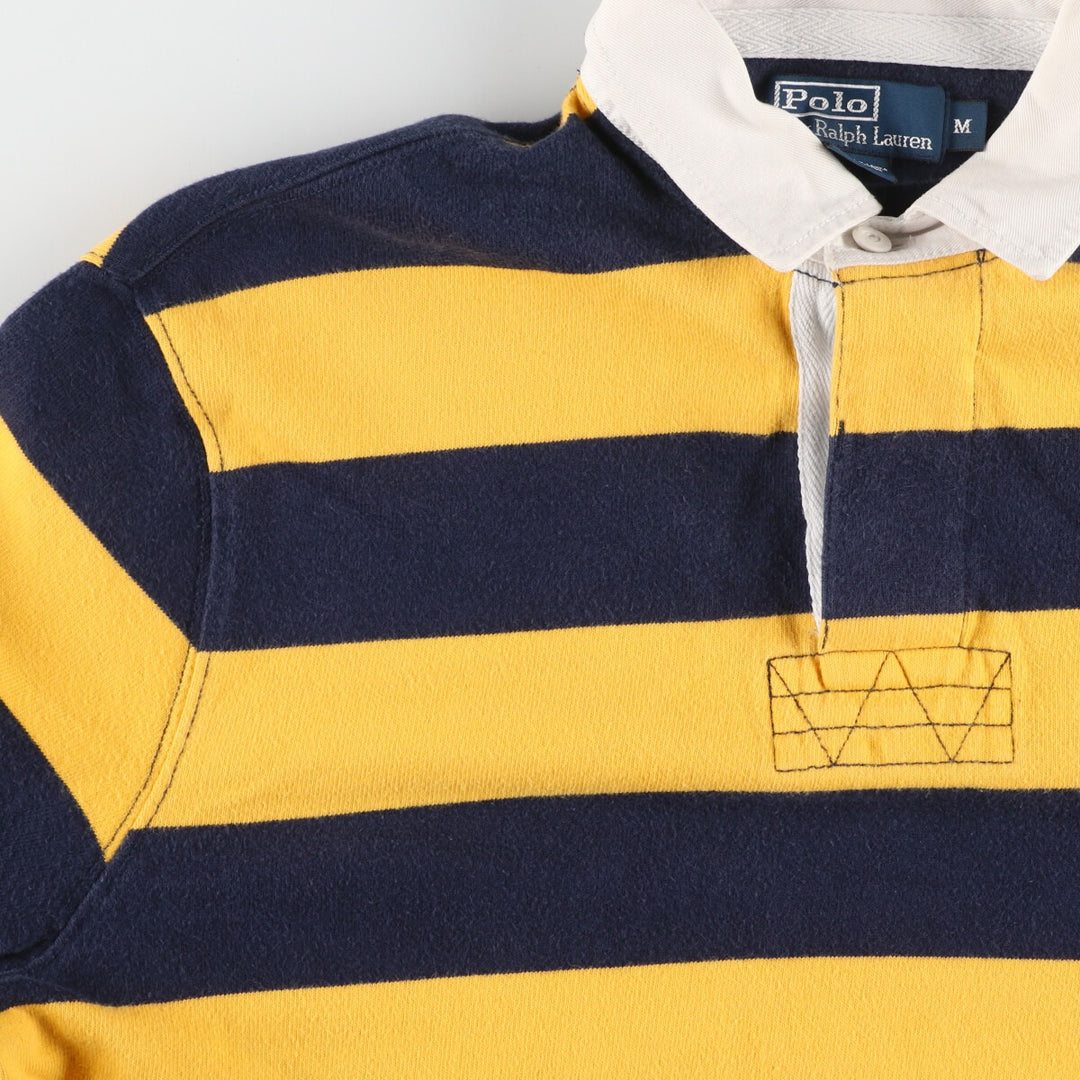 Ralph Lauren POLO by Ralph Lauren Striped Pattern Long Sleeve Rugby Shirt Men's M /eaa444579