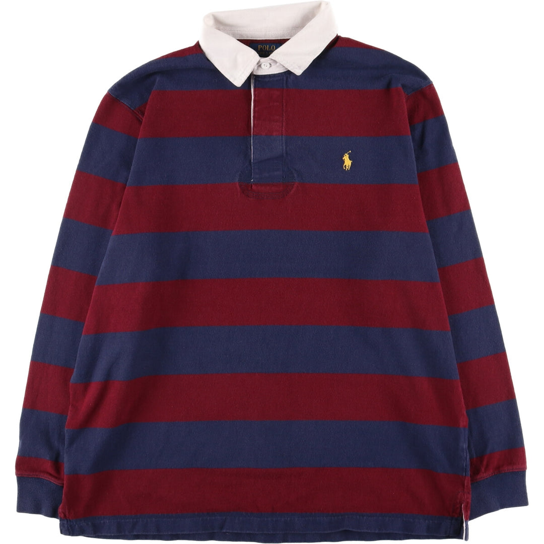 Ralph Lauren POLO RALPH LAUREN Striped Pattern Long Sleeve Rugby Shirt Men's XL /eaa444581