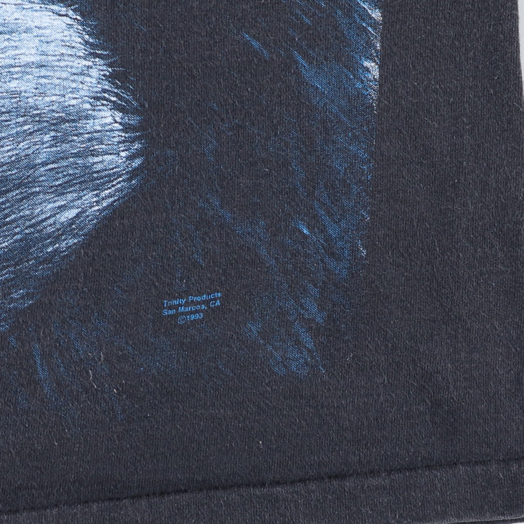 90'S TENNESSEE RIVER Gorilla Pattern Large Print Animal T-Shirt Made in USA Men's L Vintage /eaa444597