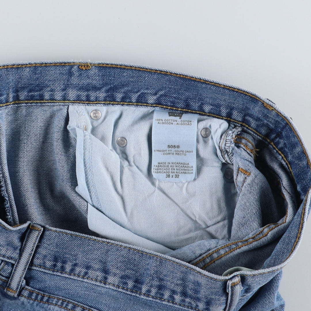 Levi's 505 STRAIGHT FIT tapered denim pants for men w36 / eaa444613