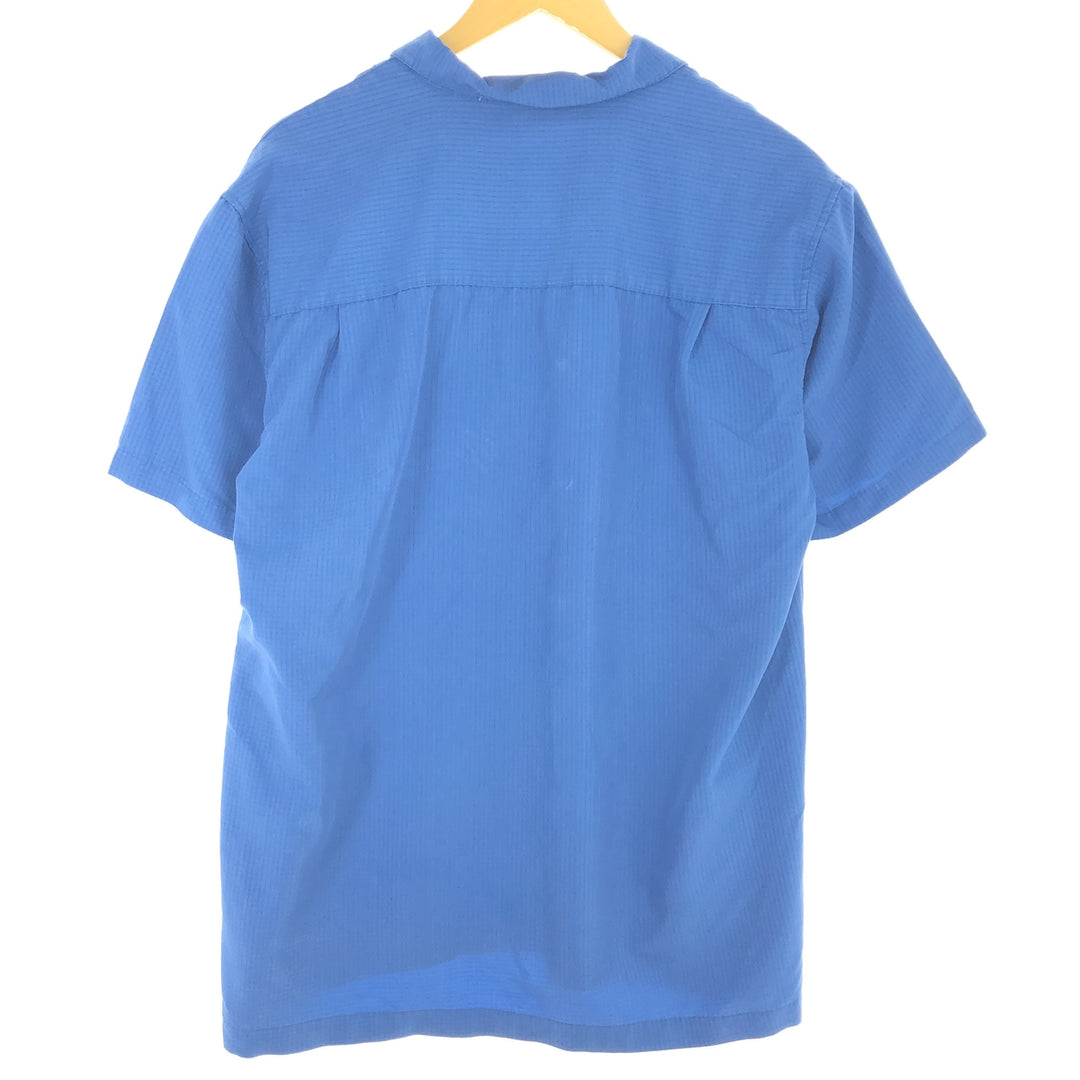ISLAND REPUBLIC Short Sleeve Open Collar Rayon Shirt Men's L /eaa444656