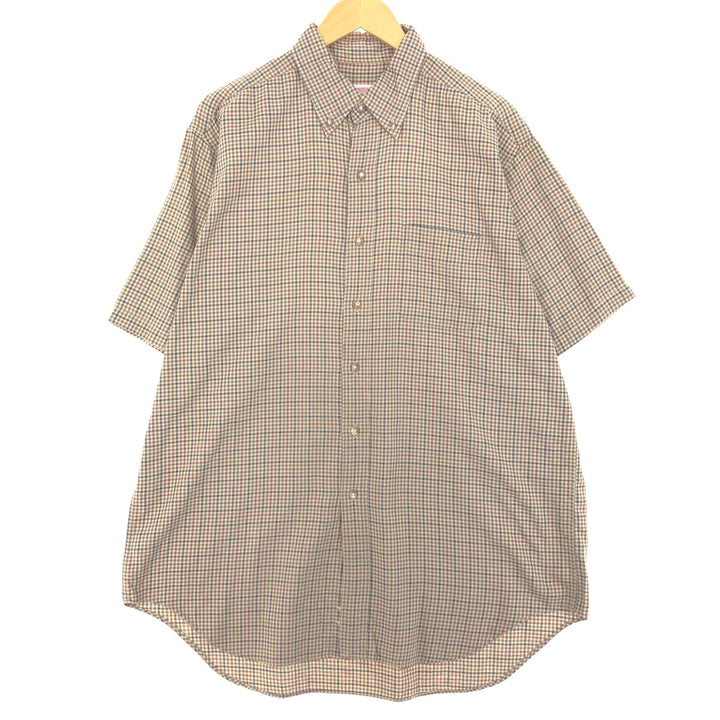 Brooks Brothers Est.1818 Short Sleeve Button-Down Check Shirt Men's L /eaa444743