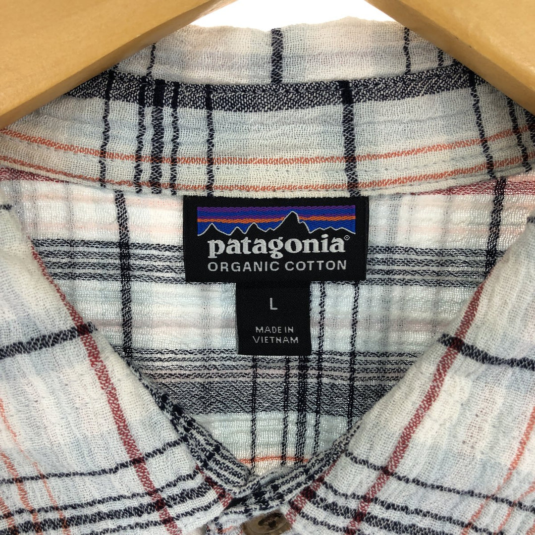 Patagonia 52921SP16 Short Sleeve Check Shirt Men's L /eaa444758