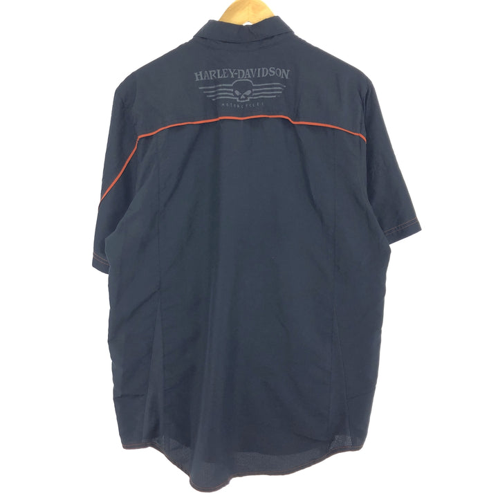 Harley-Davidson Short Sleeve Work Shirt Men's L /eaa444778