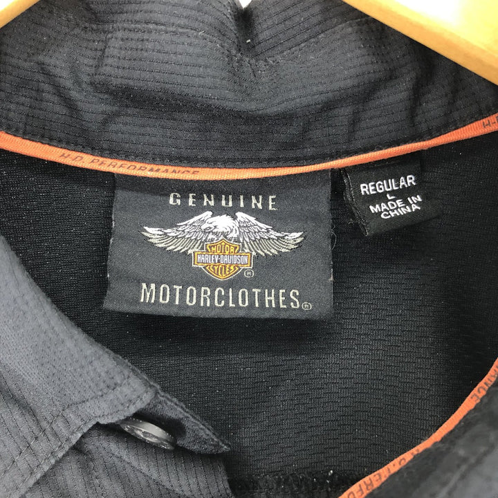 Harley-Davidson Short Sleeve Work Shirt Men's L /eaa444778