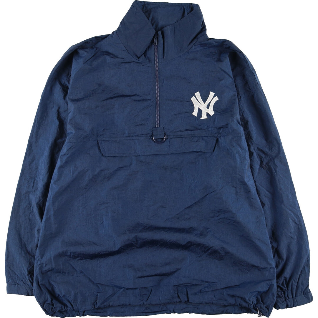 PLO PLAYER MLB NEW YORK YANKEES New York Yankees Half Zip Nylon Pullover Men's XXL /eaa444803