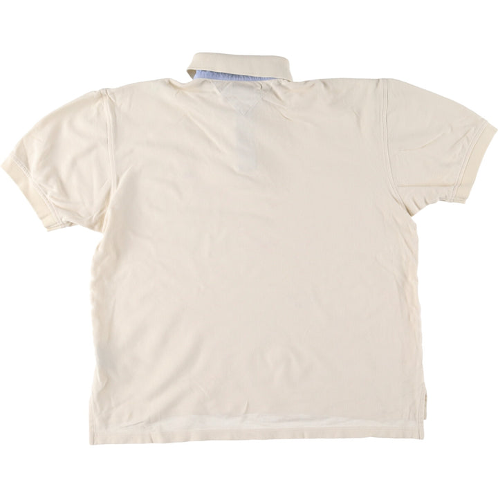 Tommy Hilfiger short sleeve polo shirt for men, size M cotton white type Vintage Second Hand