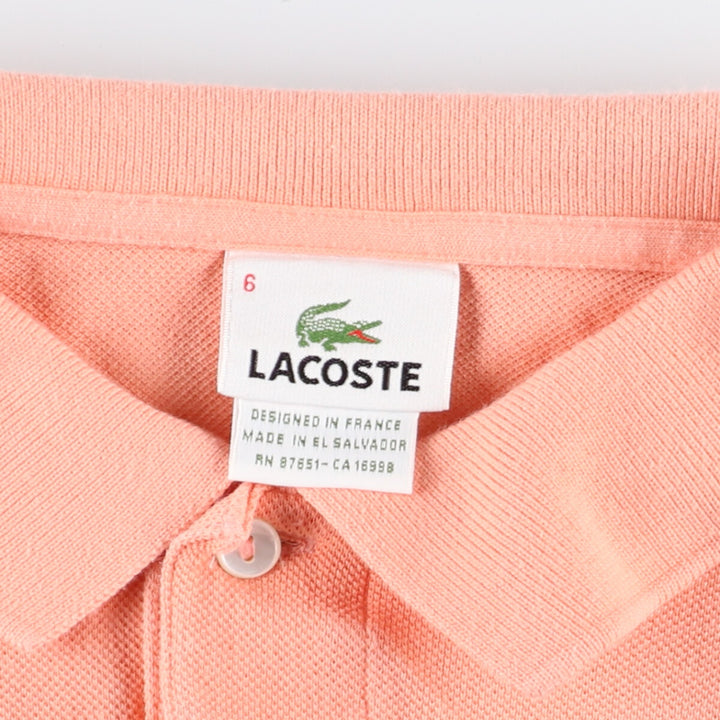 Lacoste LACOSTE French design short sleeve polo shirt size 6 men's L /eaa444826