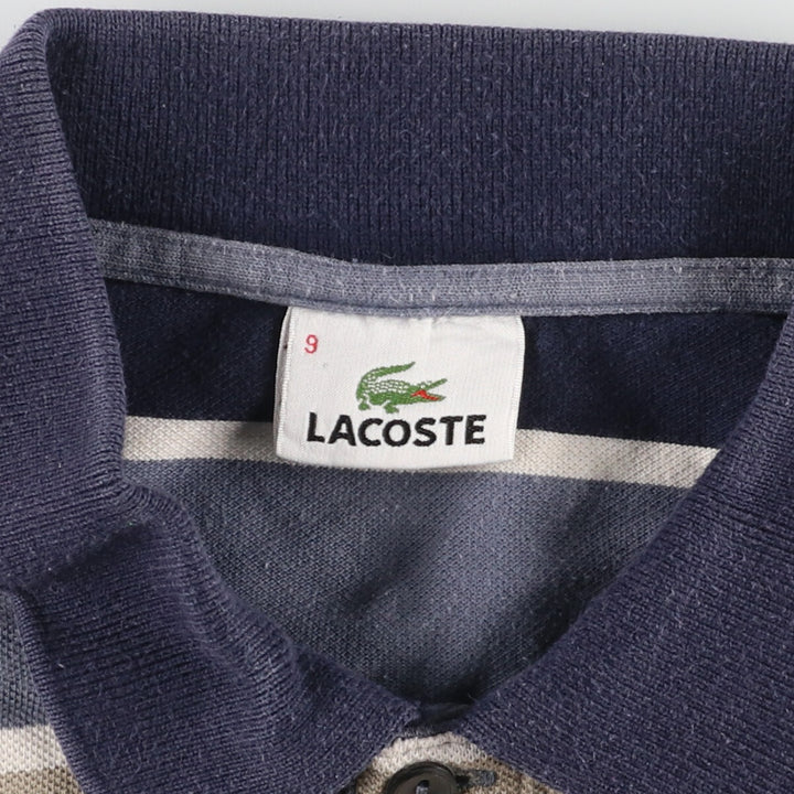 Lacoste LACOSTE Short Sleeve Striped Polo Shirt 9 Men's XXL /eaa444841