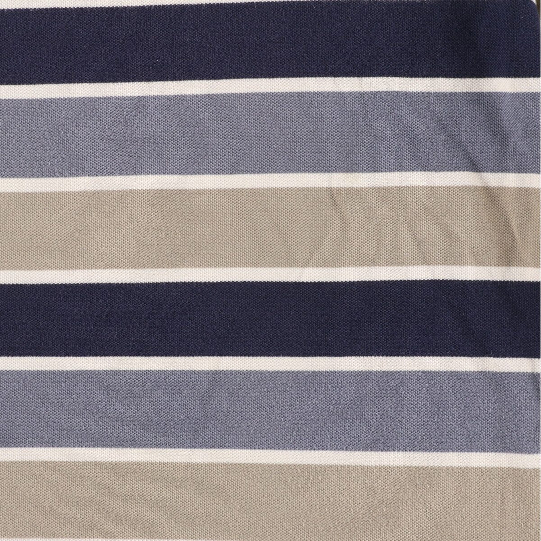 Lacoste LACOSTE Short Sleeve Striped Polo Shirt 9 Men's XXL /eaa444841