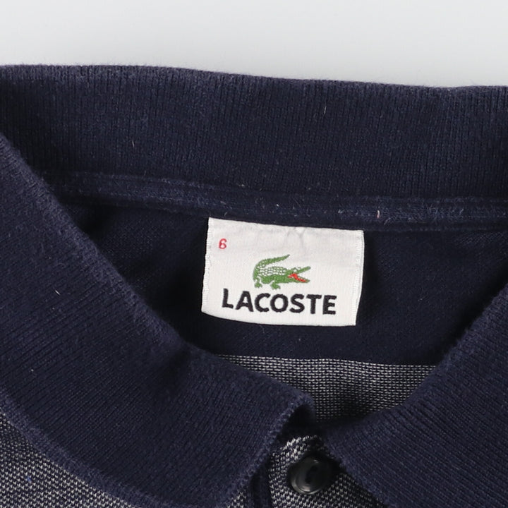 Lacoste LACOSTE Short Sleeve Striped Polo Shirt 6 Men's XL /eaa444850