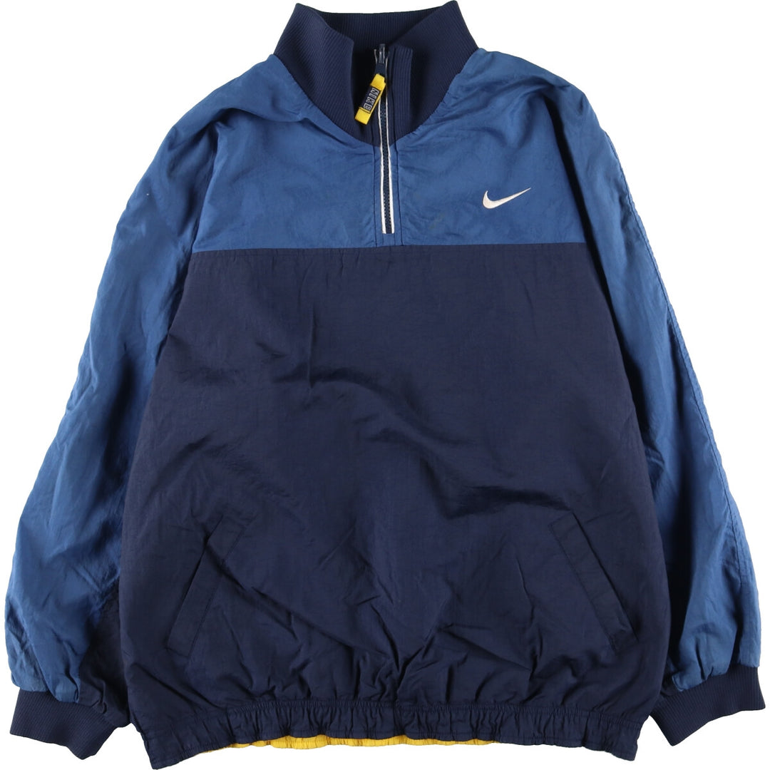 90'S Nike Reversible Half Zip Nylon Pullover Men's L Vintage /eaa444899