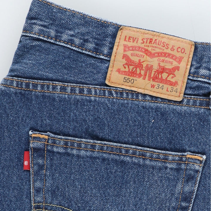 Levi's 550 tapered denim pants for men, w35 / eaa444955