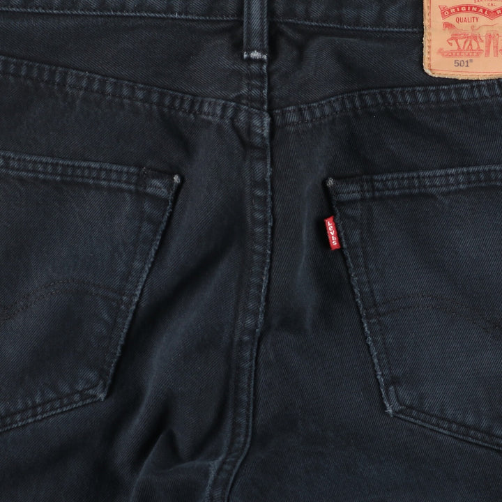 Levi's 501 dyed black denim straight denim pants for men w35 /eaa444966