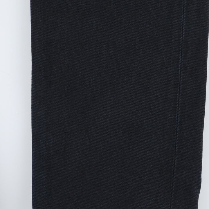 Levi's 501 Euro model, piece dyed, black denim, straight denim pants, made in England, men's w34 / eaa444970