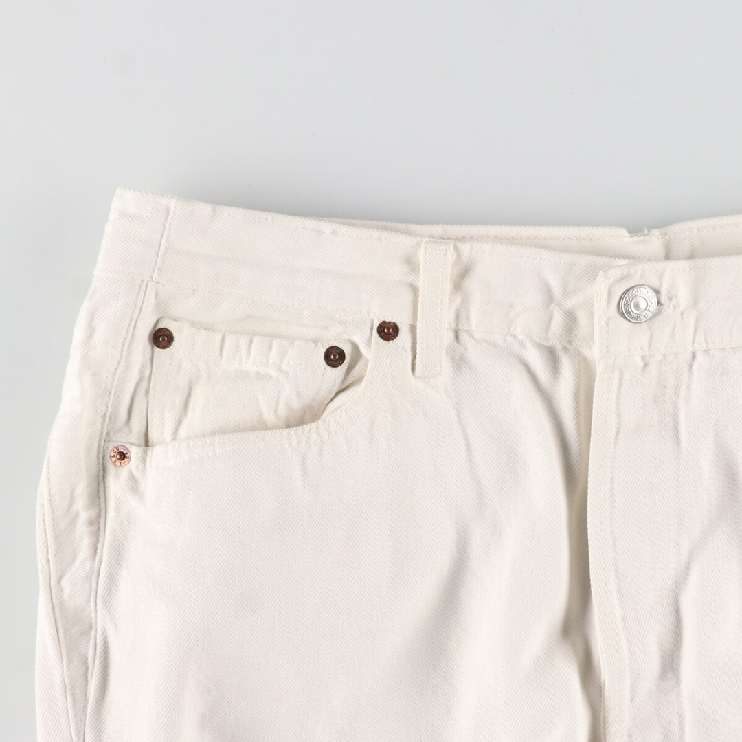 Levi's 501 White Denim Straight Denim Pants Men's W37 / eaa444988