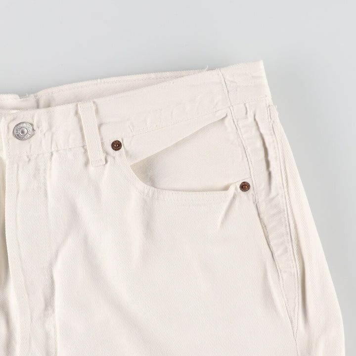 Levi's 501 White Denim Straight Denim Pants Men's W37 / eaa444988